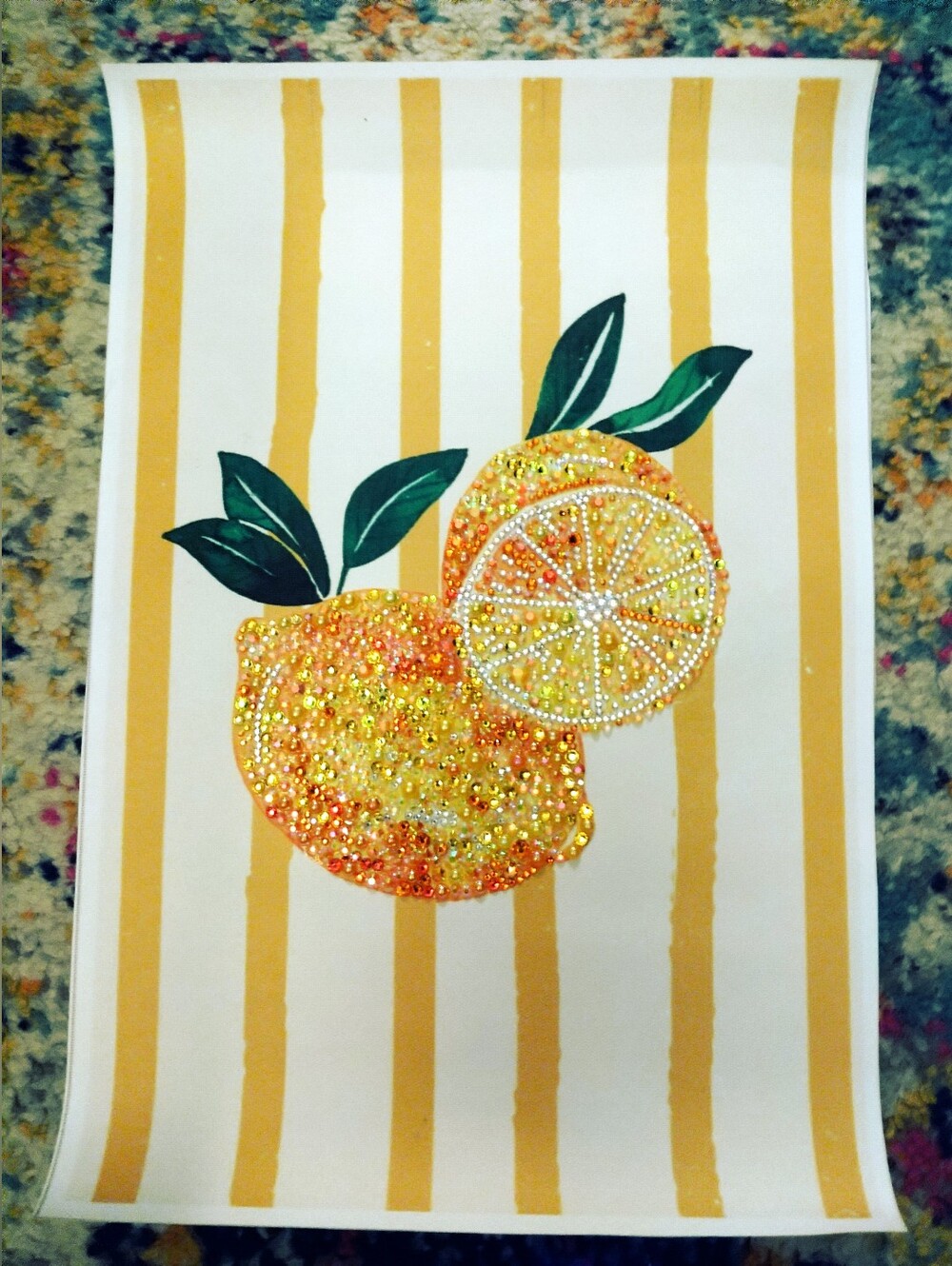 Sparkling Yellow Lemon Wall Art